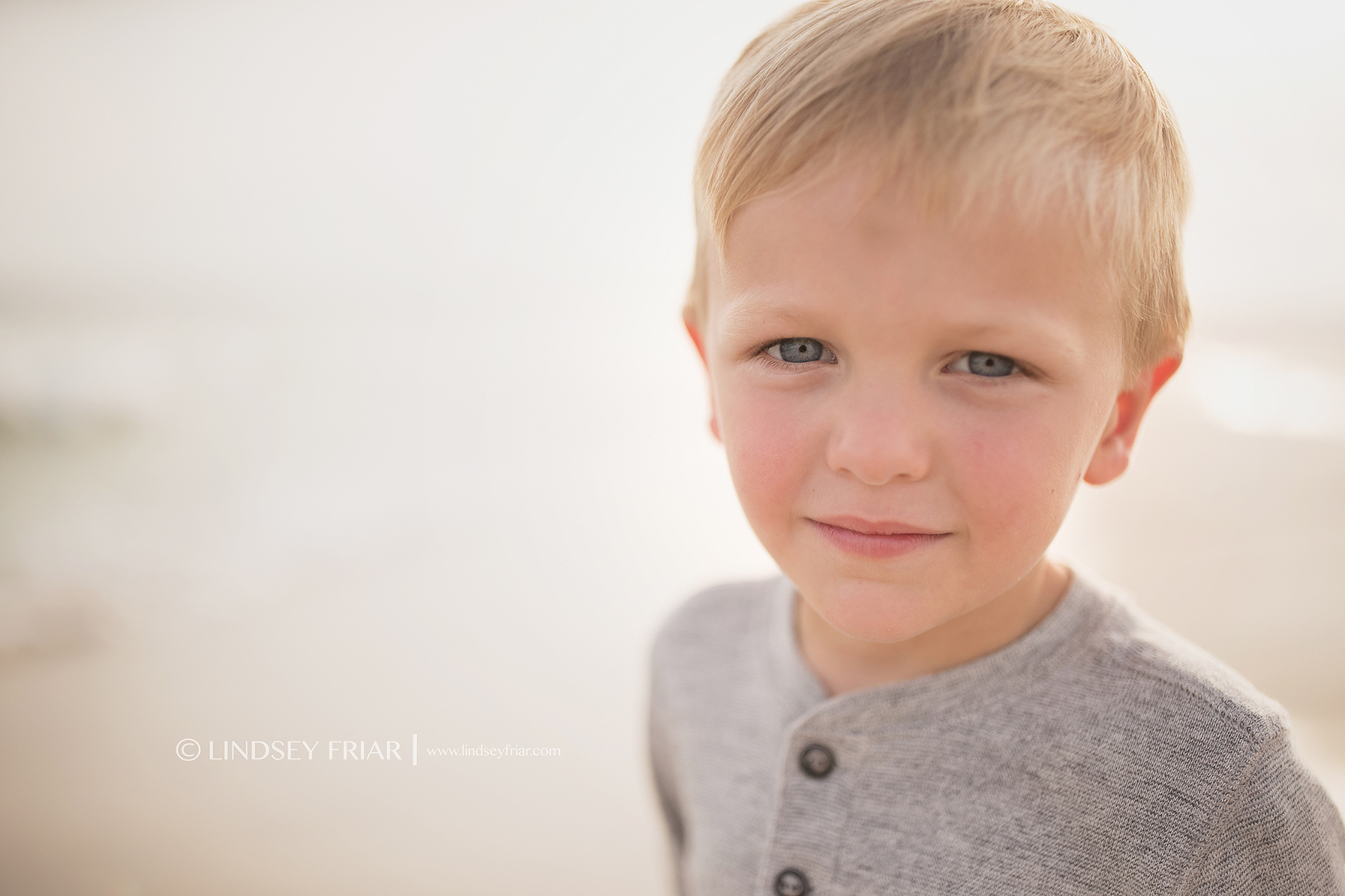 close up portrait of a 4 year old