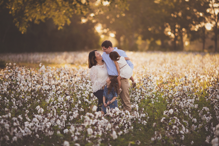 Family Photography in Cotton Fields located in Milton Florida