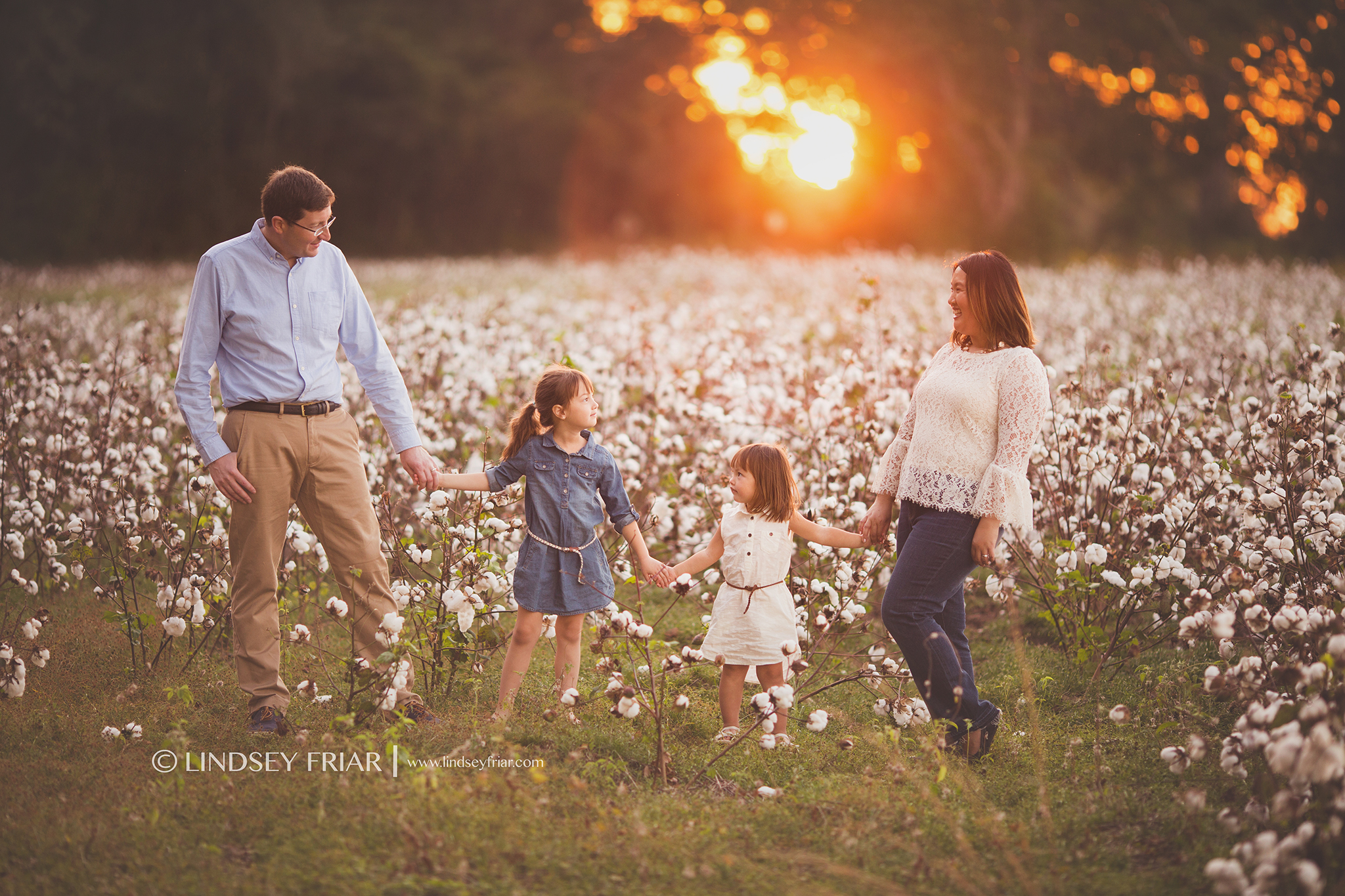 Family Photography in Cotton Fields located in Milton Florida