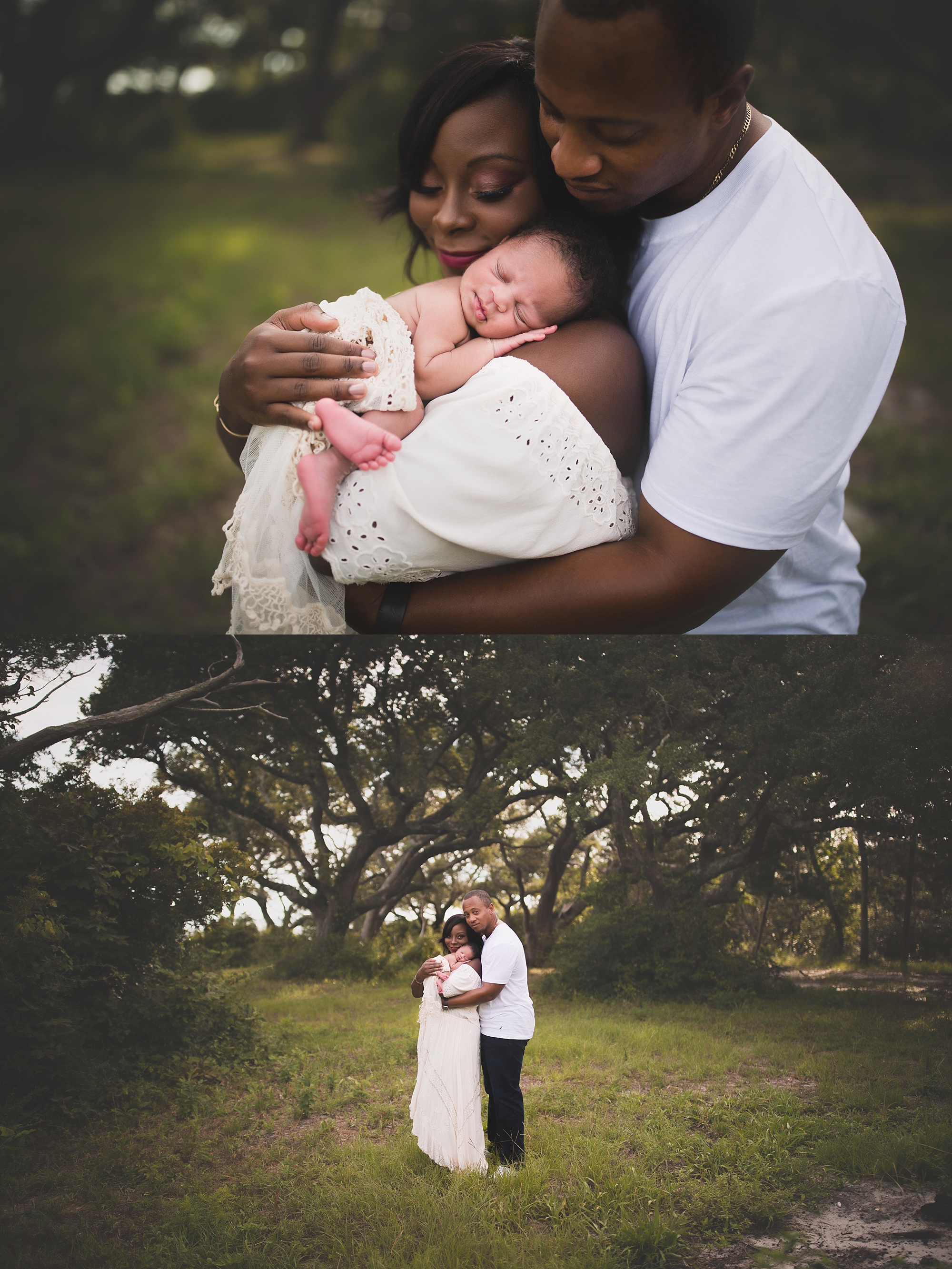 Pensacola Florida Lifestyle Outdoor Newborn Session