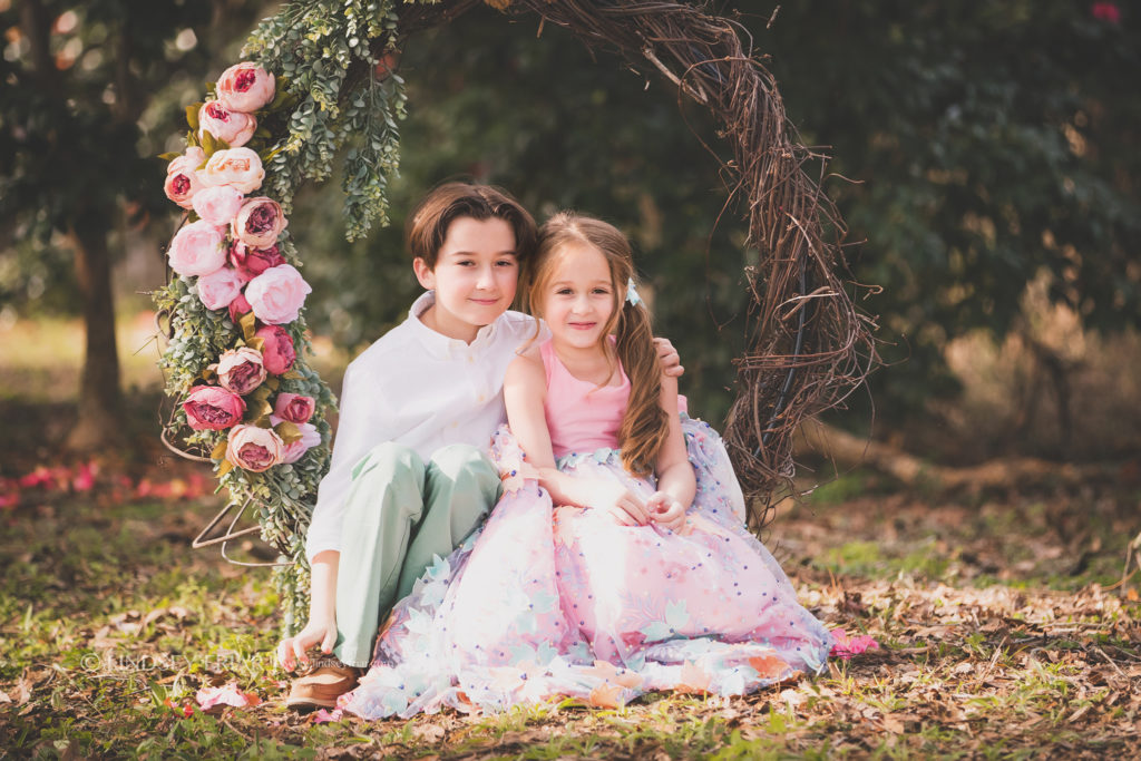 Floral Garden Swing