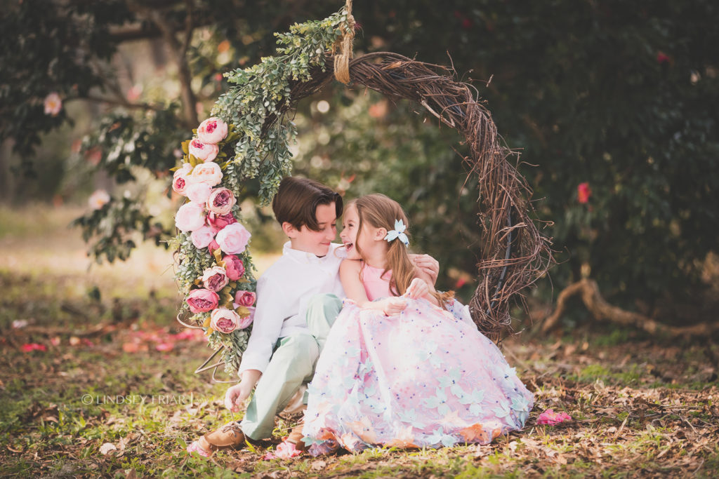 Floral Garden Swing