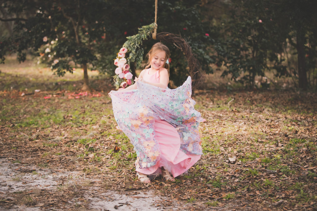 Floral Garden Swing