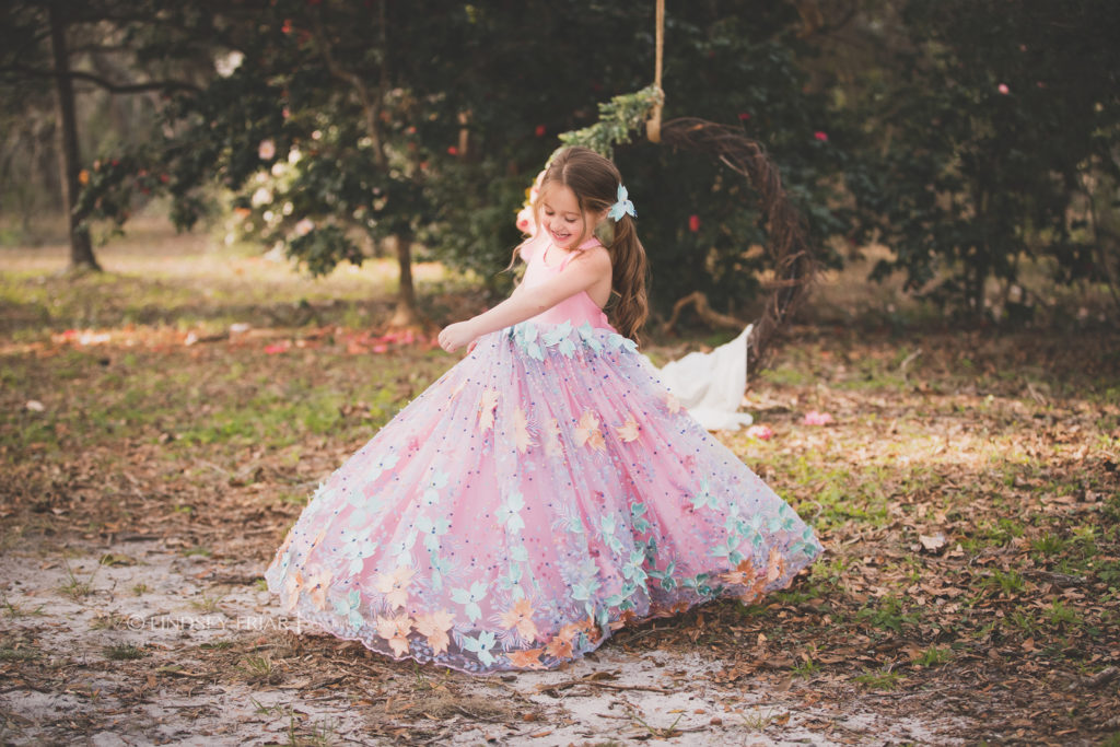 Floral Garden Swing