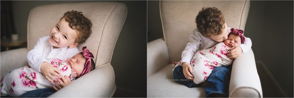 Inspiration for sibling and newborns posing