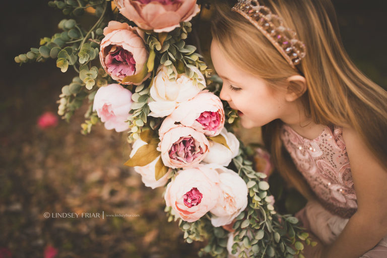 Floral Garden Swing Children Photography Mini Sessions in Gulf Breeze and Pensacola, FL