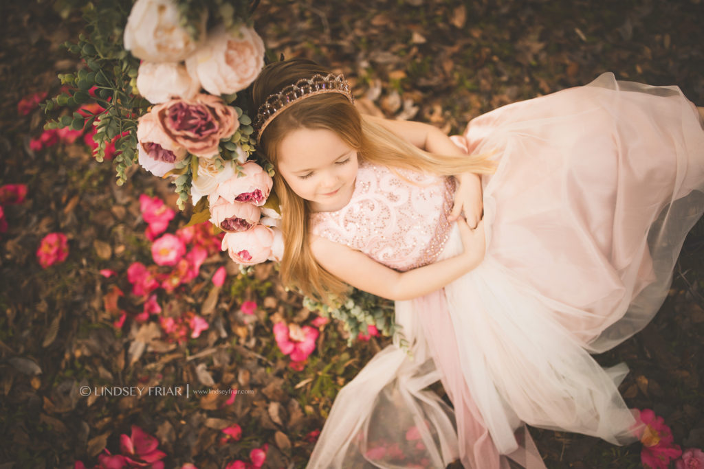 Floral Garden Swing Children Photography Mini Sessions in Gulf Breeze and Pensacola, FL
