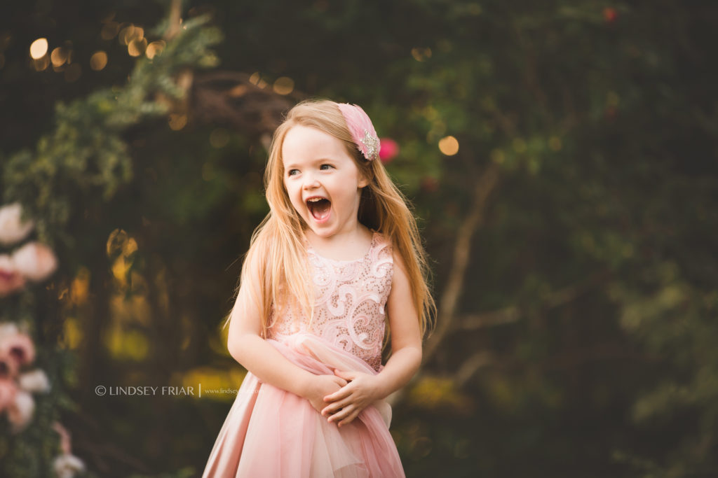 Floral Garden Swing Children Photography Mini Sessions in Gulf Breeze and Pensacola, FL