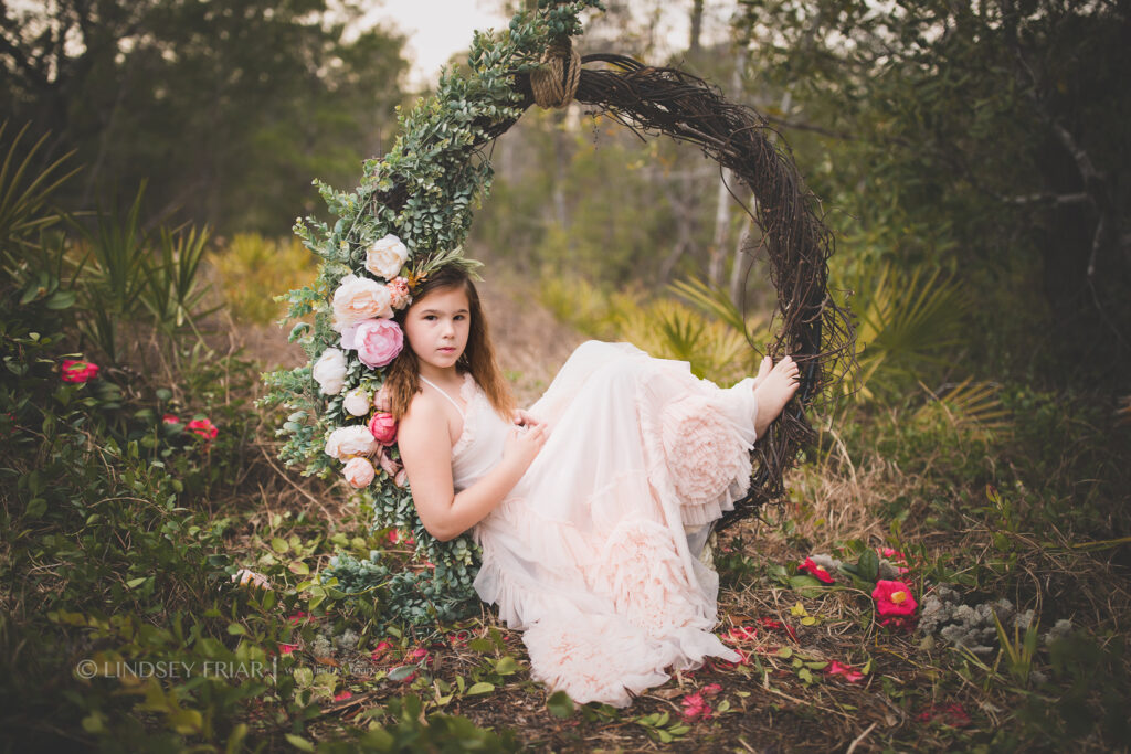 Garden Swing Mini Sessions - Floral Swing minis in Gulf Breeze, FL