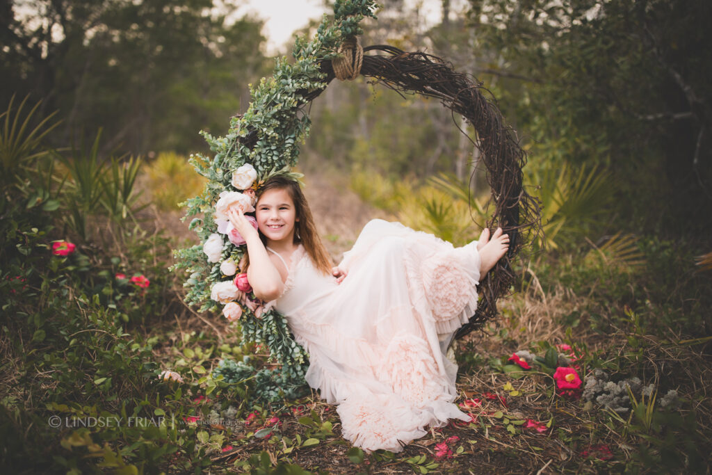 Garden Swing Mini Sessions - Floral Swing minis in Gulf Breeze, FL