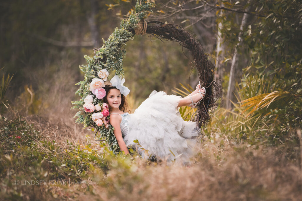Garden Swing Mini Sessions - Floral Swing minis in Gulf Breeze, FL