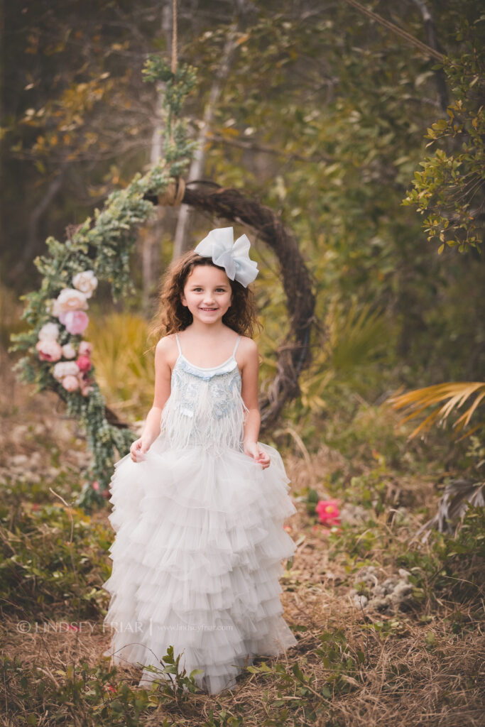 Garden Swing Mini Sessions - Floral Swing minis in Gulf Breeze, FL