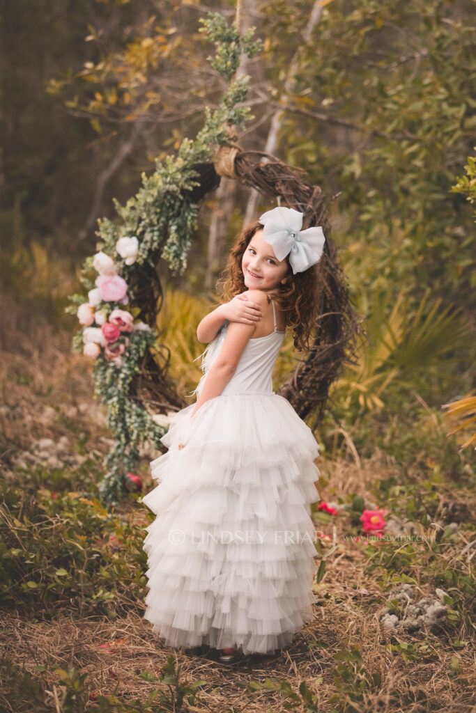 Garden Swing Mini Sessions - Floral Swing minis in Gulf Breeze, FL