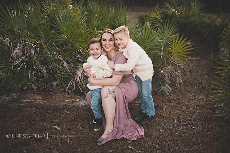 mother and her children