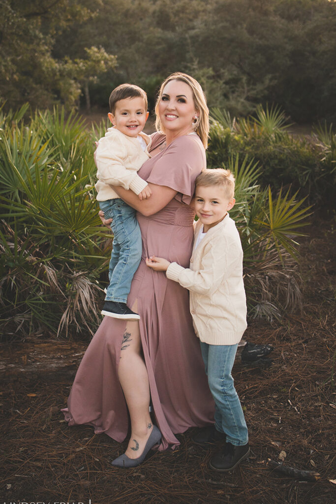 mother and her children